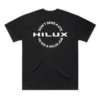 Toyota HiLux Don't Send a Ute T-Shirt - Black - Size Small - Part TOY417-S