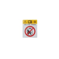 Genuine Toyota Side Air Bag Caution Label