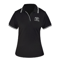 Women&#39;s Toyota Organic Polo Shirt - Black