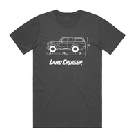  Toyota Vintage LandCruiser - Blueprint T-Shirt